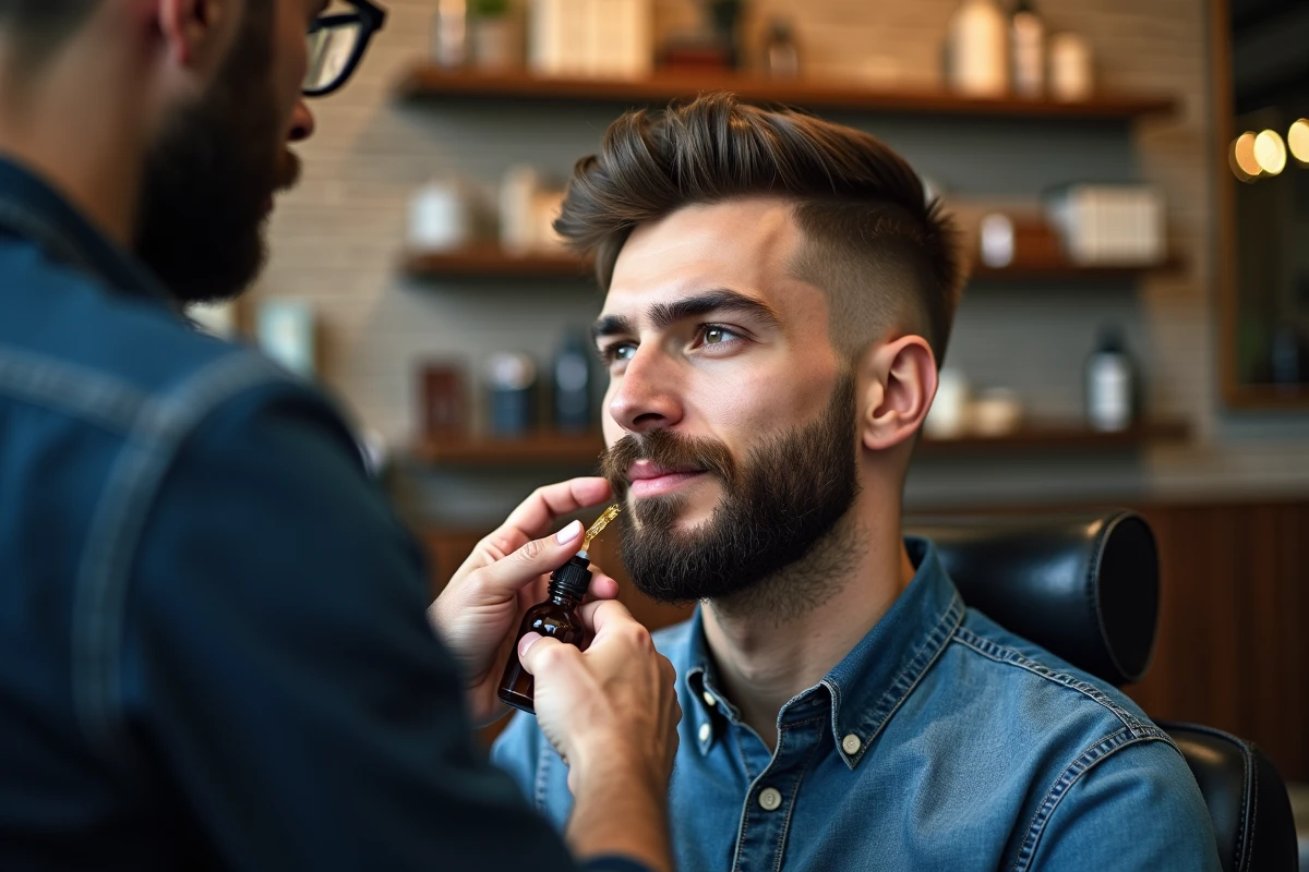 Barbier appliquant de l