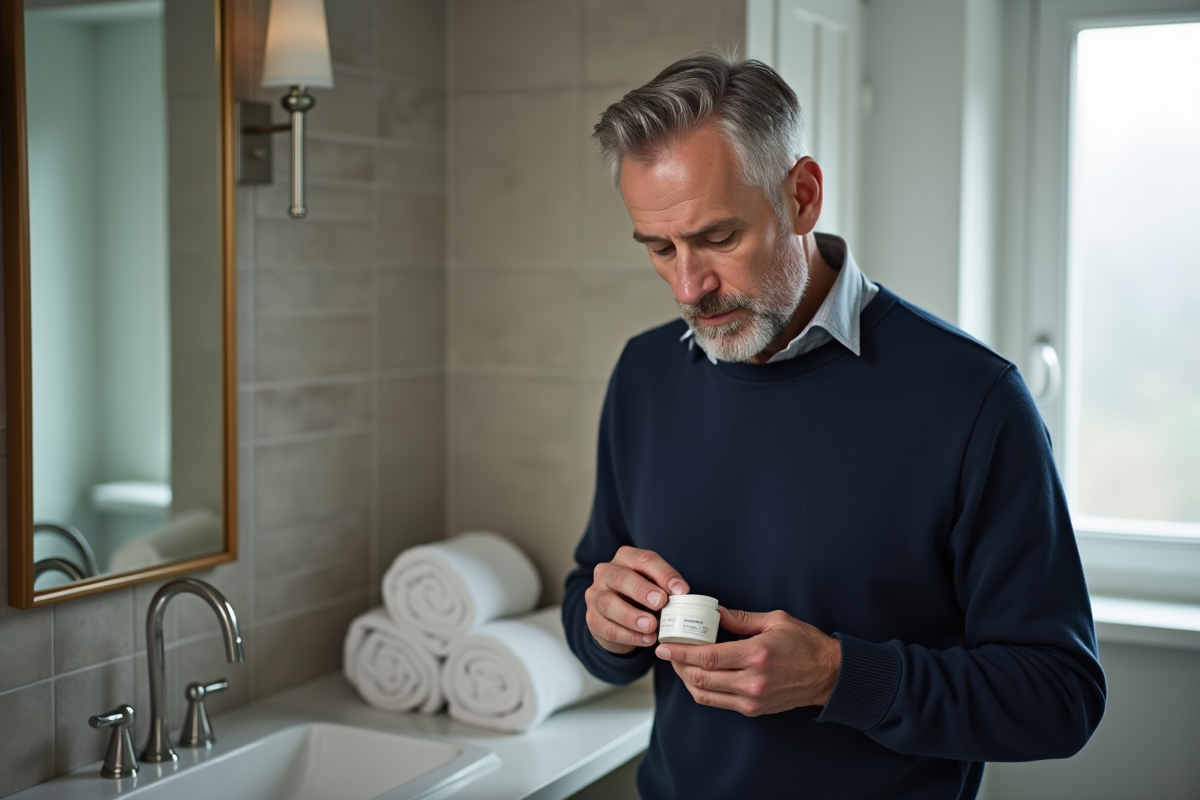 Homme examinant la liste d